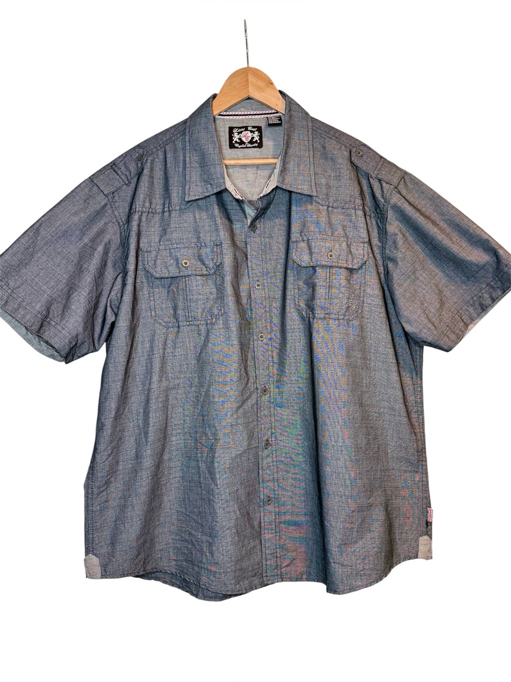English Laundry Short Sleeve Button Up Shirt 2X